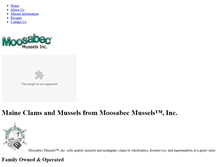 Tablet Screenshot of moosabecmussels.com